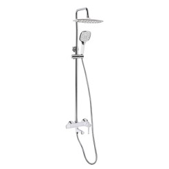 Душова система універсальна Qtap Grand на три споживачі (з виливом) QTGRAWCR1004 Chrome/White Душова система універсальна Qtap Grand на три споживачі (з виливом) QTGRAWCR1004 Chrome/White