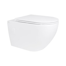 Унітаз підвісний Qtap Robin безобідковий з сидінням Soft-close QT13332141ERW