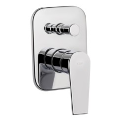 Змішувач для душу Qtap Stenava прихованого монтажу на два споживача Chrome SD00043158 Змішувач для душу Qtap Stenava прихованого монтажу на два споживача Chrome SD00043158