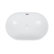 Раковина Qtap Leo 590x400x170 White з донним клапаном QT11114028W