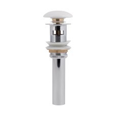 Донний клапан для раковини Qtap PU02O 225х70х70 White з переливом