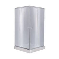 Набір Lidz душова кабіна Wawel SC80x80.SAT.LOW.GR, скло тоноване 4 мм + піддон Mazur Набір Lidz душова кабіна Wawel SC80x80.SAT.LOW.GR, скло тоноване 4 мм + піддон Mazur