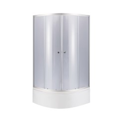 Душова кабіна Latwa SC80x80.SAT.HIGH.GR полукругла, скло тон. 4 мм + Душовий піддон KAPIELKA ST80x80x41, з панеллю Lidz Душова кабіна Latwa SC80x80.SAT.HIGH.GR полукругла, скло тон. 4 мм + Душовий піддон KAPIELKA ST80x80x41, з панеллю Lidz