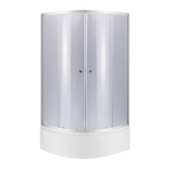 Душова кабіна Latwa SC90x90.SAT.HIGH.GR полукругла, скло тон 4 мм + Душовий піддон KAPIELKA ST90x90x41, з панеллю Lidz Душова кабіна Latwa SC90x90.SAT.HIGH.GR полукругла, скло тон 4 мм + Душовий піддон KAPIELKA ST90x90x41, з панеллю Lidz
