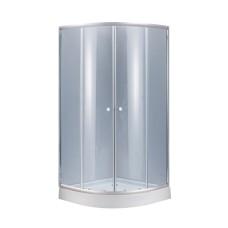 Душова кабіна Lidz Latwa SC90x90.SAT.LOW.GR, скло тон. 4 мм + Lidz Душовий піддон KAPIELKA ST90x90x14