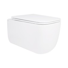 Унітаз підвісний Qtap Gemini безободковий з сидінням Soft-close QTGEM26W45430
