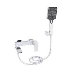 Змішувач для ванни Qtap Swan Cascada з поворотним виливом (з душовим гарнітуром) QTSWA260CRM45565 Chrome Змішувач для ванни Qtap Swan Cascada з поворотним виливом (з душовим гарнітуром) QTSWA260CRM45565 Chrome