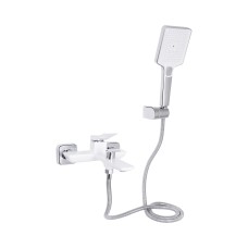 Змішувач для ванни Qtap Presto (з душовим гарнітуром) QTPRE259CRW45579 Chrome/White