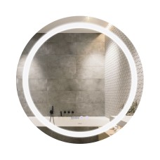 Дзеркало Qtap Mideya R800 з LED-підсвічуванням Touch, з антизапотіванням, димером QT2078NCR8080W