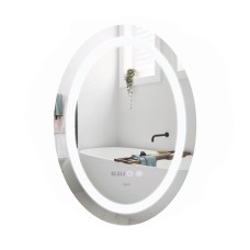 Дзеркало Qtap Mideya 500х700 з LED-підсвічуванням Touch, з антизапотіванням, димером QT2078NCR5070W