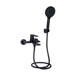 Змішувач для ванни Qtap Taurus з душовим гарнітуром Black Matt SD00051786 Змішувач для ванни Qtap Taurus з душовим гарнітуром Black Matt SD00051786
