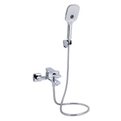 Змішувач для ванни Qtap Gemini (з душовим гарнітуром) QTGEM259CRM45681 Chrome Змішувач для ванни Qtap Gemini (з душовим гарнітуром) QTGEM259CRM45681 Chrome