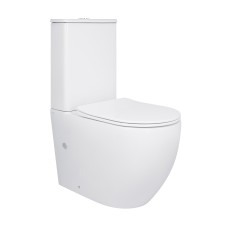 Унітаз-компакт Qtap Robin Ultra Quiet безободковий з сидінням Soft-close QT13226089AW