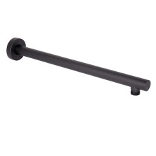 Кронштейн для верхнього душу Qtap Trubice 370 мм округлий QTTRU120BLM45927 Black Matt