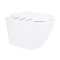 Унітаз підлоговий Qtap Robin безбачковий Ultra Quiet безобідковий безобідковий з сидінням Soft-close WHITE QT13223381AW
