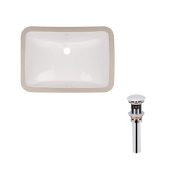 Комплект Qtap Stork: Раковина врізна прамокутна 535x365x190 мм White + Донний клапан PU02O Комплект Qtap Stork: Раковина врізна прамокутна 535x365x190 мм White + Донний клапан PU02O