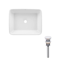 Комплект Qtap Tern: Раковина накладна прамокутна 480х370х135 мм White + Донний клапан PU02 Комплект Qtap Tern: Раковина накладна прамокутна 480х370х135 мм White + Донний клапан PU02