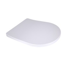 Сидіння для унітаза підлогового (Vlasta) 560×363×30 мм, White, з мікроліфтом, Slim Duroplast, Quick Release QT28228300W3 Qtap