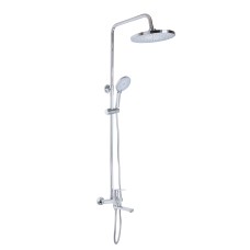 Душова система універсальна Qtap Aries на три споживачі (з виливом) QTARI1112CRM47606 Chrome