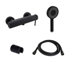 Комплект Qtap Robin Black Matt: Змішувач QTROB4060102B + Шланг QTHADPVCSQ160B + Лійка QTRUC125BLM45951 Комплект Qtap Robin Black Matt: Змішувач QTROB4060102B + Шланг QTHADPVCSQ160B + Лійка QTRUC125BLM45951