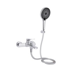 Змішувач для ванни Qtap Slavonice (з душовим гарнітуром) QTSLV259CRM48034 Chrome