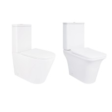 Акційний набір: Унітаз підлоговий Scorpio Ultra Quiet QT14222125AUQW + Унітаз підлоговий Kalao Rimless QT08221213A W