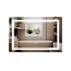 Дзеркало Qtap Cardinal (CA2) 800х600 з LED-підсвічуванням Touch, з антизапотіванням, з димером, рег. темп. кольору (3000-6500K) Reverse QT0478C806048457