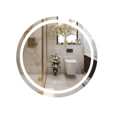 Дзеркало Qtap Mideya (MI6) R700 з LED-підсвічуванням Touch, з антизапотіванням, димером, рег. яскравості QT2078NCR7070W