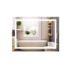 Дзеркало Lidz Kubis (KU1) 700х500 з LED-підсвічуванням Touch, з антизапотіванням, з димером, рег. яскравості LD78LF90448485