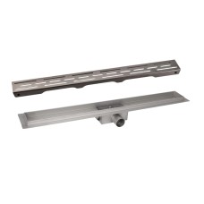 Комплект Qtap Taurus FD800 (PVD) Лінійний трап із нержавіючої сталі із сухим затвором 800 мм