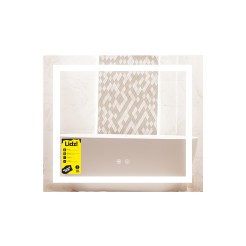 Дзеркало Lidz Kubis (KU1) 600х700 з LED-...