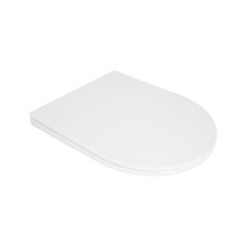Сидіння для унітазу Qtap (Taurus 490) 422x360x30 мм, White, з мікроліфтом, Slim Duroplast, Quick Release QTSC179W49383