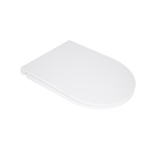 Сидіння для унітазу Qtap (Kolibri) 455×360×30 мм, White, з мікроліфтом Slim Duroplast, Quick Release QTST179W49488