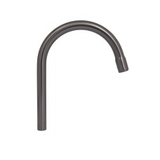 Вилив Qtap (280х240х24) для змішувача для кухні з висувним виливом Vlasta New Gunmetal Black PVD QTVLA28024024GMB49671