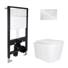 Готове рішення Qtap для ванної кімнати: підвісний унітаз Tern Ultra Quiet 525x345x360 + комплект інсталяції Standard (лінійна клавіша Chrome) Готове рішення Qtap для ванної кімнати: підвісний унітаз Tern Ultra Quiet 525x345x360 + комплект інсталяції Standard (лінійна клавіша Chrome)