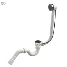 Сифон для ванни SoloPlast В0210, сітка - нержавіюча сталь, пробка з дистанційним керуванням