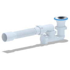Сифон для душового піддону ANI-plast Е216 регульований 1 1/2 x 40 з гнучкою трубою 375 x 40/50