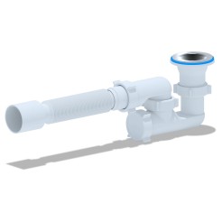 Сифон для душового піддону ANI-plast Е216 регульований 1 1/2 x 40 з гнучкою трубою 375 x 40/50 Сифон для душового піддону ANI-plast Е216 регульований 1 1/2 x 40 з гнучкою трубою 375 x 40/50