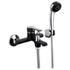 Змішувач для ванни Frap F3242, чорний/хром