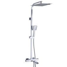 Душова система з термостатом GAPPO G2407-40, вилив - перемикач на лійку, хром