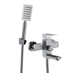 Змішувач для ванни Wezer Pro нержавіюча сталь 1034670