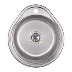 Кухонна мийка WEZER Satin 480x430x180мм з сифоном 1034788 Кухонна мийка WEZER Satin 480x430x180мм з сифоном 1034788