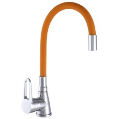 Кухонний змішувач WEZER SOP4-R045-ORANGE з гнучким виливом помаранчевий Кухонний змішувач WEZER SOP4-R045-ORANGE з гнучким виливом помаранчевий