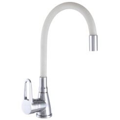 Кухонний змішувач WEZER SOP4-R045 білий з гнучким виливом SOP4-R045-WHITE Кухонний змішувач WEZER SOP4-R045 білий з гнучким виливом SOP4-R045-WHITE