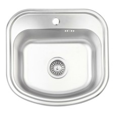 Кухонна мийка WEZER 4947(08) Satin 490x470x180 мм + сифон