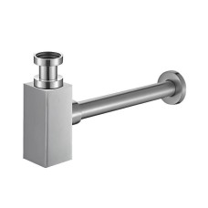 Сифон для раковини Frap F80-2 під донний клапан, латунь, хром