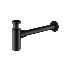 Сифон для раковини Frap F82-7 під донний клапан, латунь, чорний