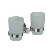 Подвійна склянка для щіток Frap F30108, нержавіюча сталь