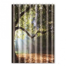Шторка - фіранка для ванної FRAP F8606, поліестер, 180х180 см, Осінь