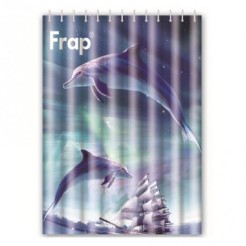 Шторка - фіранка для ванної FRAP F8655, поліестер, 180х200 см, Океан Шторка - фіранка для ванної FRAP F8655, поліестер, 180х200 см, Океан
